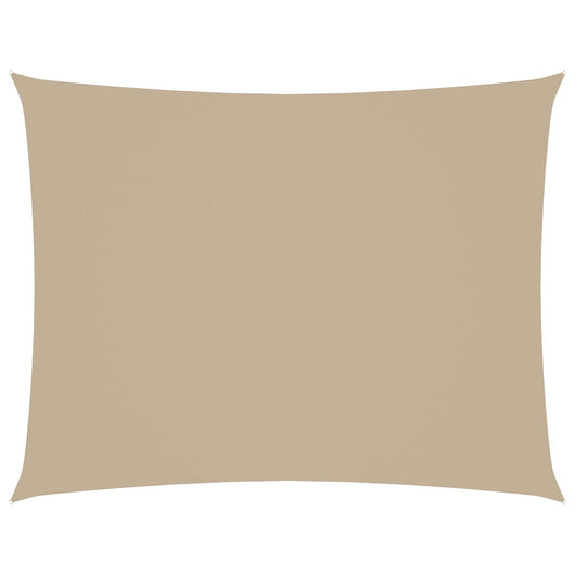 Parasole a Vela Oxford Rettangolare 2,5x4 m Beige 135152