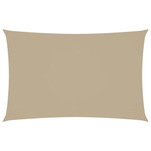 Parasole a Vela Oxford Rettangolare 2,5x5 m Beige 135154