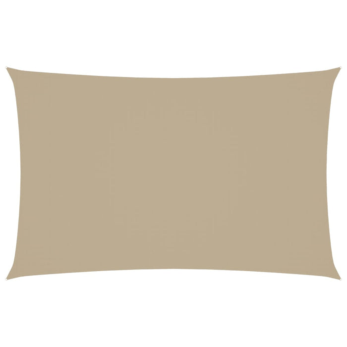 Parasole a Vela Oxford Rettangolare 2,5x5 m Beige 135154