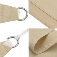 Parasole a Vela Oxford Rettangolare 2,5x5 m Beige 135154