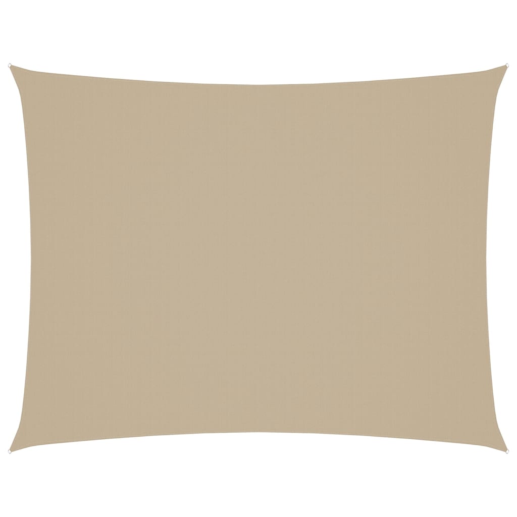 Parasole a Vela Oxford Rettangolare 3x4 m Beige 135155