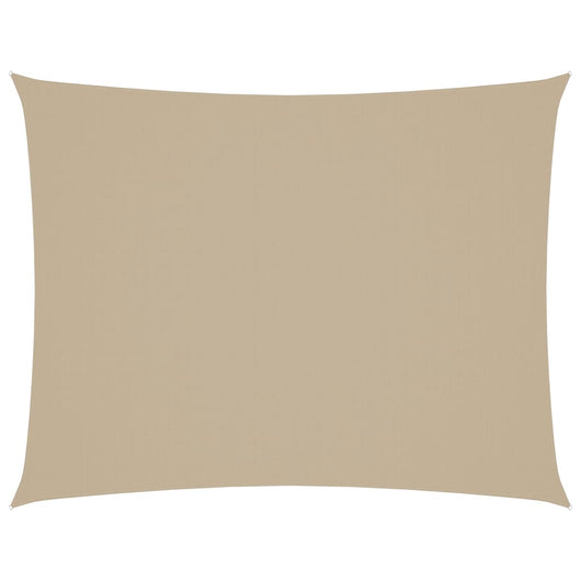 Parasole a Vela Oxford Rettangolare 3x4 m Beige 135155