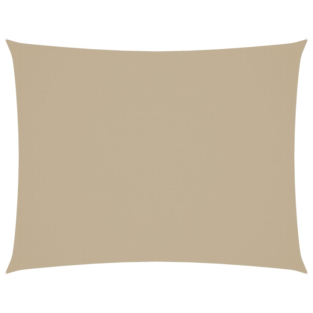 Parasole a Vela Oxford Rettangolare 3x6 m Beige 135158