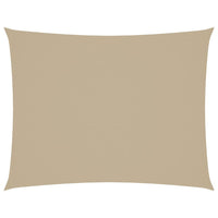 Parasole a Vela Oxford Rettangolare 3x6 m Beige 135158