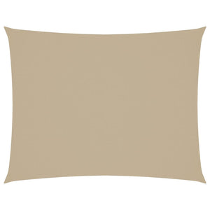 Parasole a Vela Oxford Rettangolare 3x6 m Beige 135158