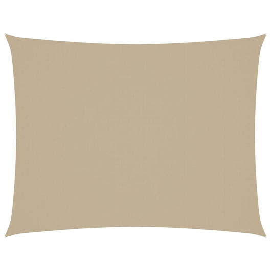 Parasole a Vela Oxford Rettangolare 3x6 m Beige 135158