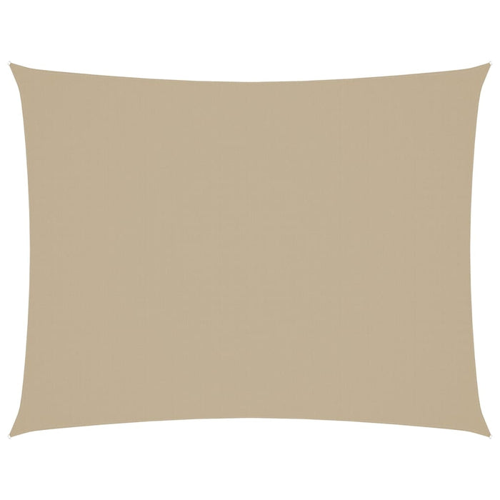 Parasole a Vela Oxford Rettangolare 3x6 m Beige 135158