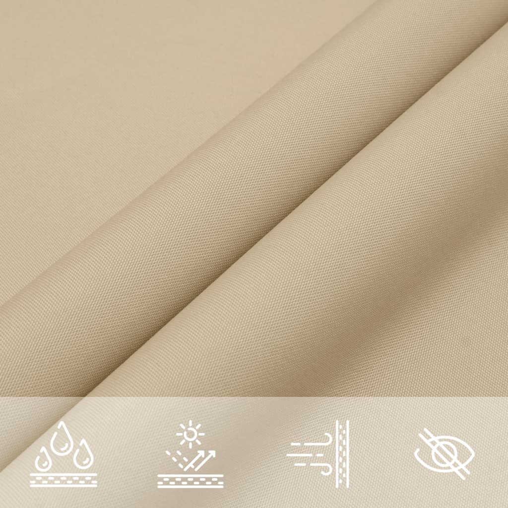 Parasole a Vela Oxford Rettangolare 3x6 m Beige 135158