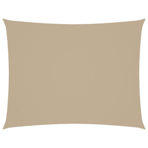 Parasole a Vela Oxford Rettangolare 4x5 m Beige 135161