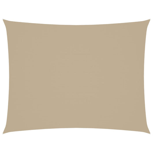 Parasole a Vela Oxford Rettangolare 4x5 m Beige 135161