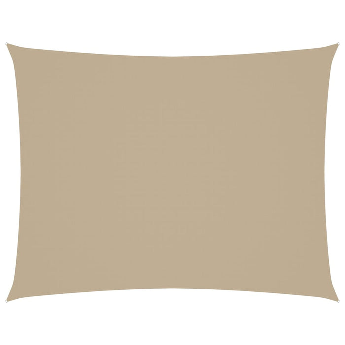 Parasole a Vela Oxford Rettangolare 4x5 m Beige 135161