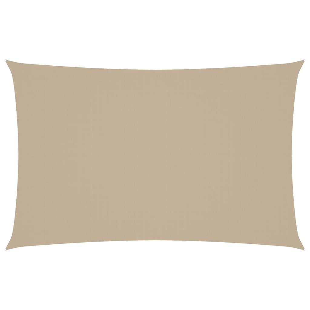 Parasole a Vela Oxford Rettangolare 4x7 m Beige 135163