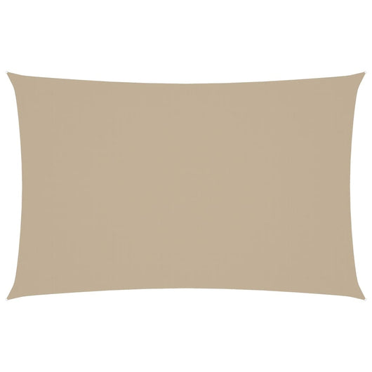 Parasole a Vela Oxford Rettangolare 4x7 m Beige 135163