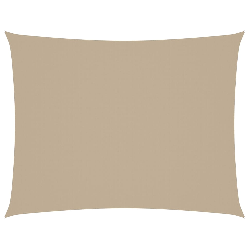 Parasole a Vela Oxford Rettangolare 5x6 m Beige 135164