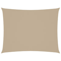 Parasole a Vela Oxford Rettangolare 5x6 m Beige 135164