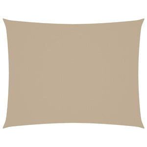 Parasole a Vela Oxford Rettangolare 5x6 m Beige 135164