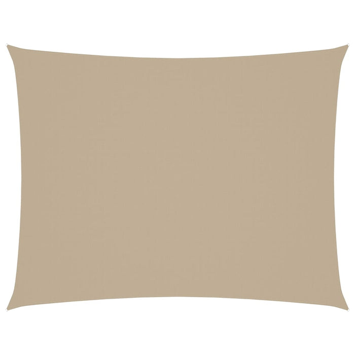 Parasole a Vela Oxford Rettangolare 5x6 m Beige 135164