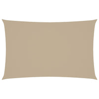 Parasole a Vela Oxford Rettangolare 5x8 m Beige 135166