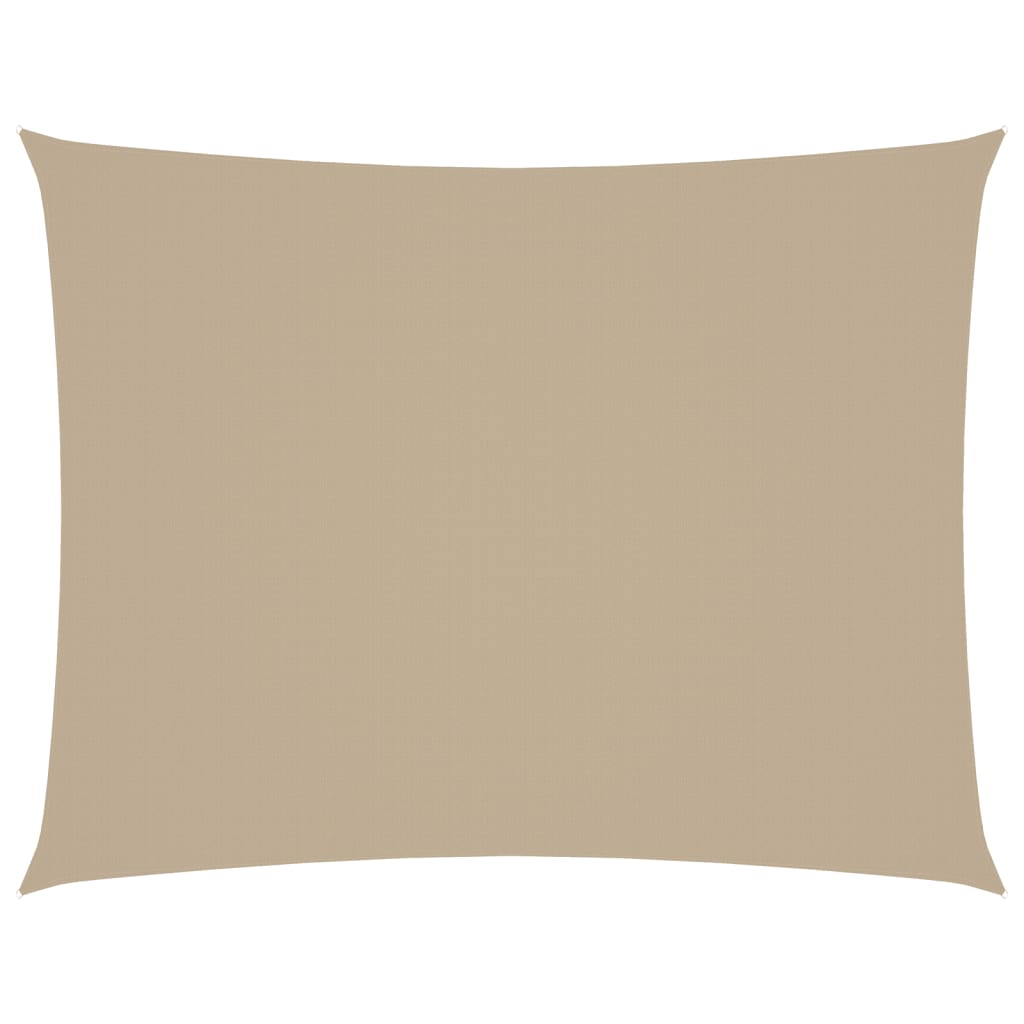 Parasole a Vela Oxford Rettangolare 6x7 m Beige 135167