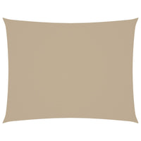 Parasole a Vela Oxford Rettangolare 6x7 m Beige 135167