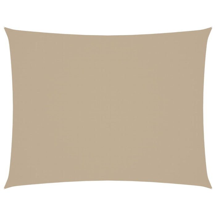 Parasole a Vela Oxford Rettangolare 6x7 m Beige 135167