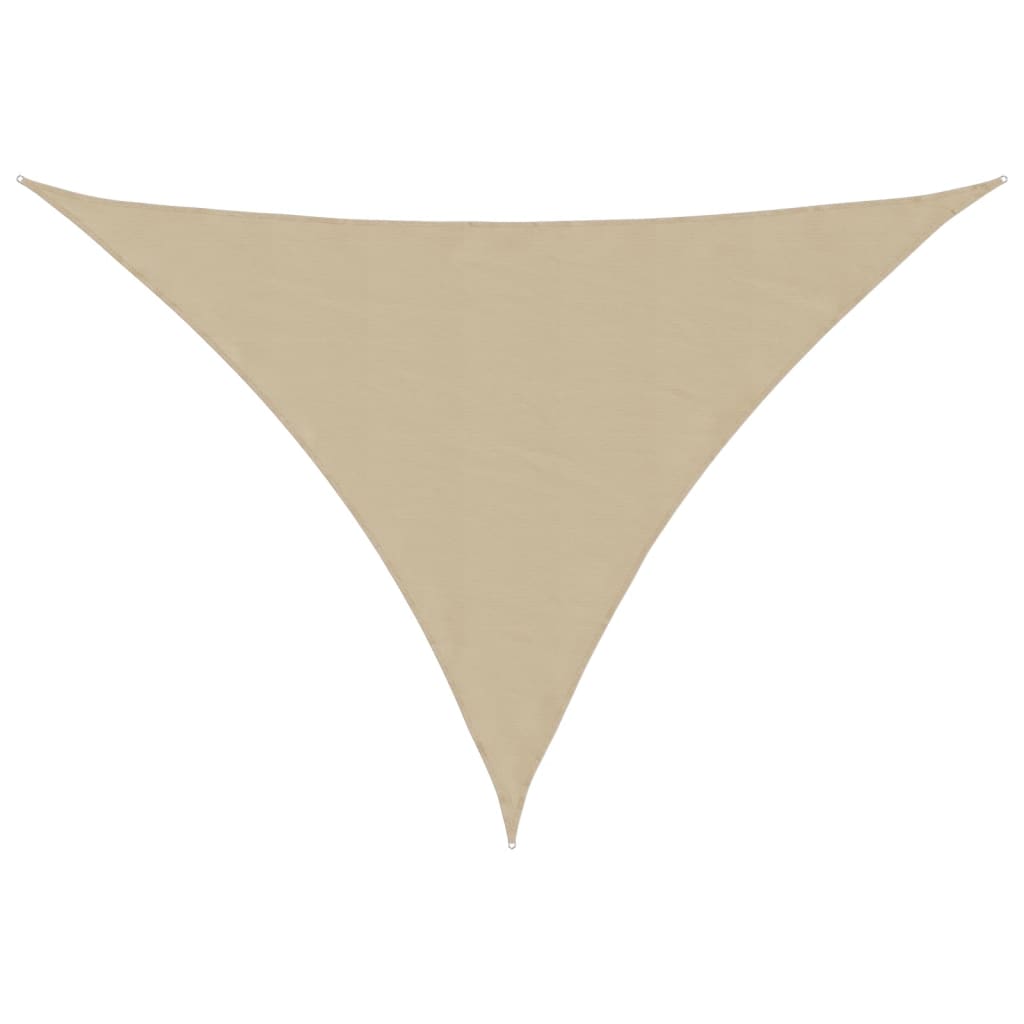 Parasole a Vela Oxford Triangolare 2,5x2,5x3,5 m Beige   cod mxl 66443