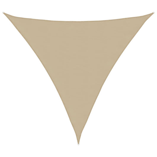 Parasole a Vela Oxford Triangolare 3x3x3 m Beige 135170