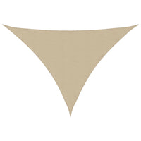 Parasole a Vela Oxford Triangolare 3x3x4,24 m Beige 135172