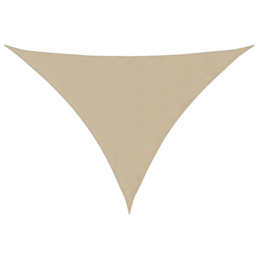 Parasole a Vela Oxford Triangolare 3x4x5 m Beige 135173