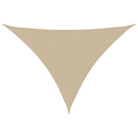 Parasole a Vela Oxford Triangolare 3,5x3,5x4,9 m Beige