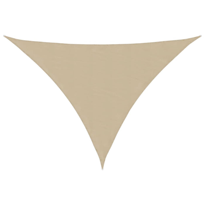 Parasole a Vela Oxford Triangolare 3,5x3,5x4,9 m Beige 135175