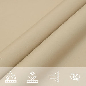 Parasole a Vela Oxford Triangolare 3,5x3,5x4,9 m Beige 135175