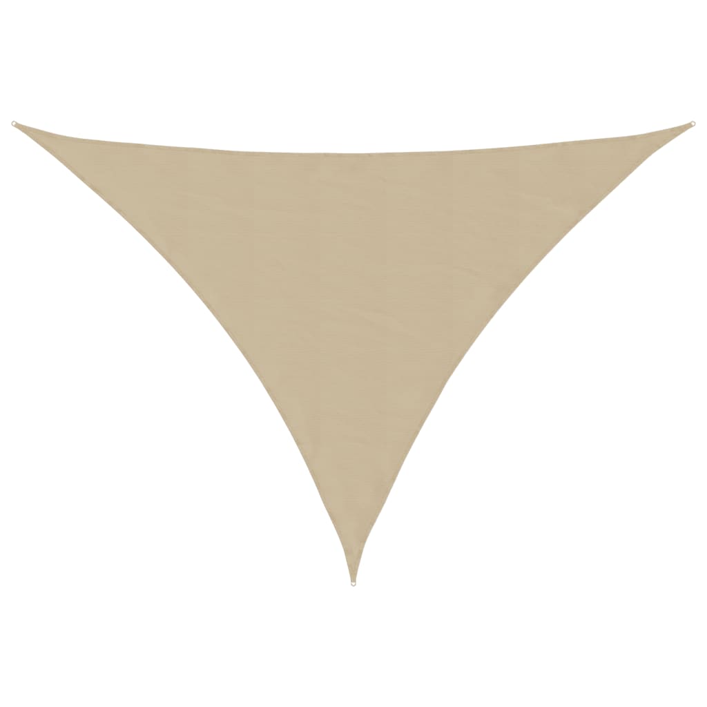 Parasole a Vela Oxford Triangolare 4x4x5,8 m Beige 135177