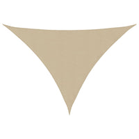 Parasole a Vela Oxford Triangolare 4x4x5,8 m Beige 135177