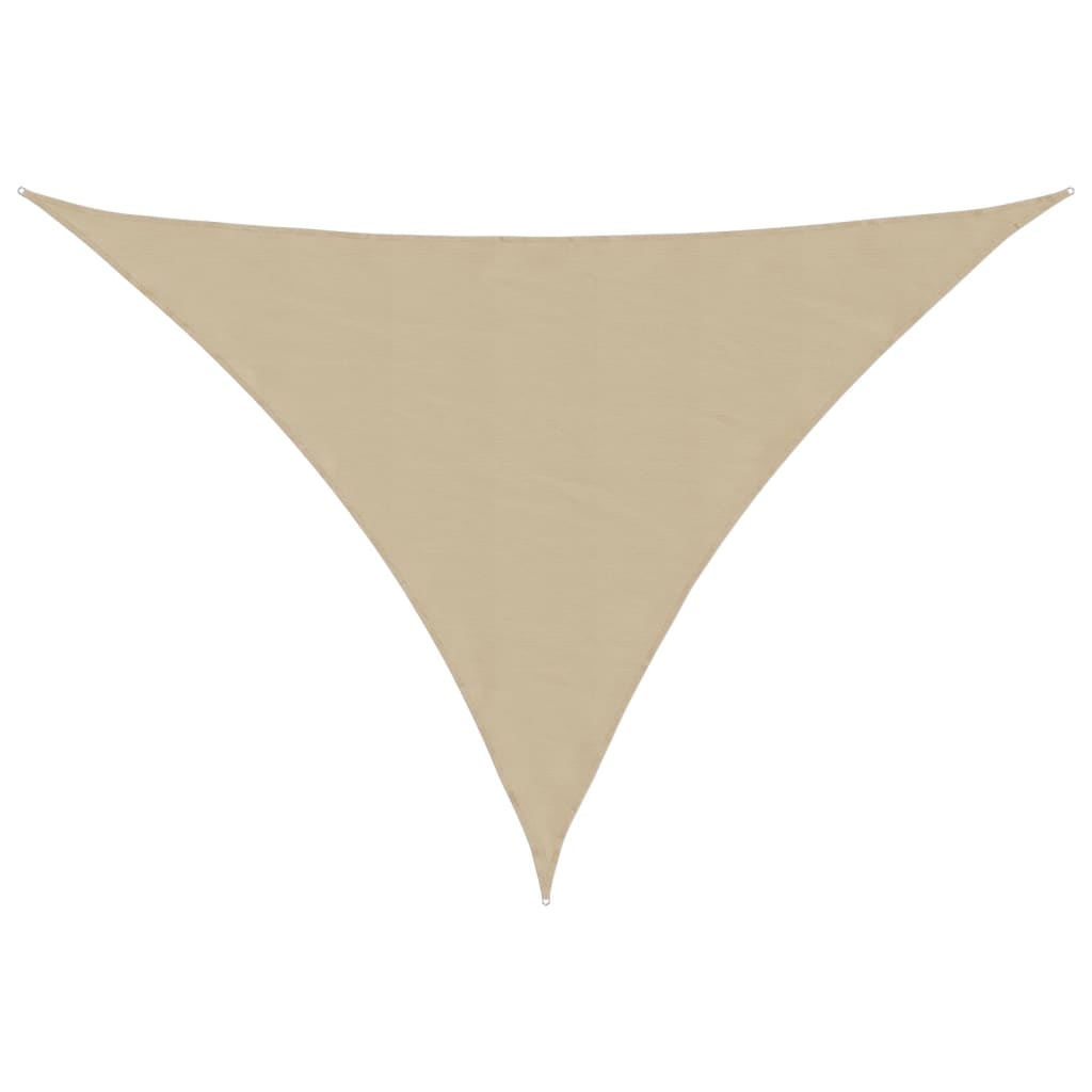 Parasole a Vela Oxford Triangolare 4,5x4,5x4,5 m Beige 135178