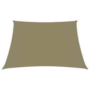 Parasole a Vela in Tela Oxford a Trapezio 2/4x3 m Beige