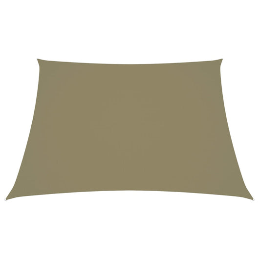 Parasole a Vela in Tela Oxford a Trapezio 2/4x3 m Beige 135186