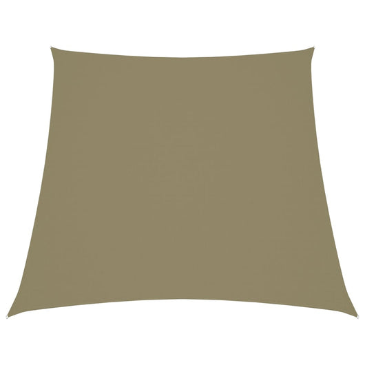 Parasole a Vela in Tela Oxford a Trapezio 3/5x4 m Beige