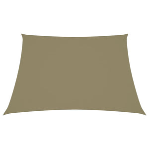 Parasole a Vela in Tela Oxford a Trapezio 3/5x4 m Beige