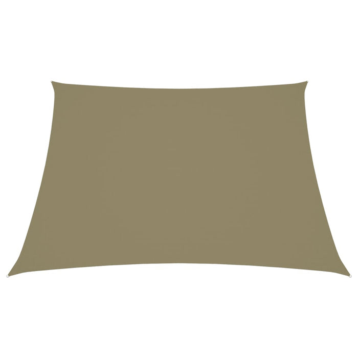 Parasole a Vela in Tela Oxford a Trapezio 3/5x4 m4/5x4 m Beige 135189