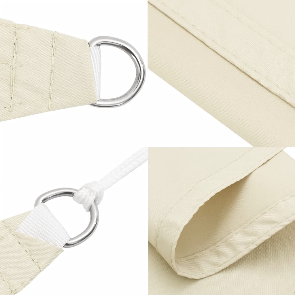 Vela Parasole in Tela Oxford Quadrata 4x4 m Crema 135194