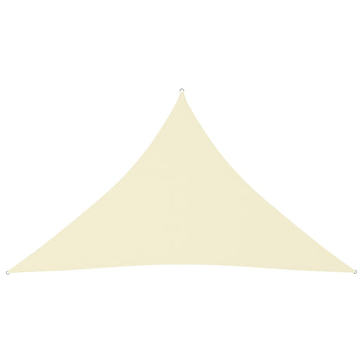 Parasole a Vela Oxford Triangolare 2,5x2,5x3,5 m Crema