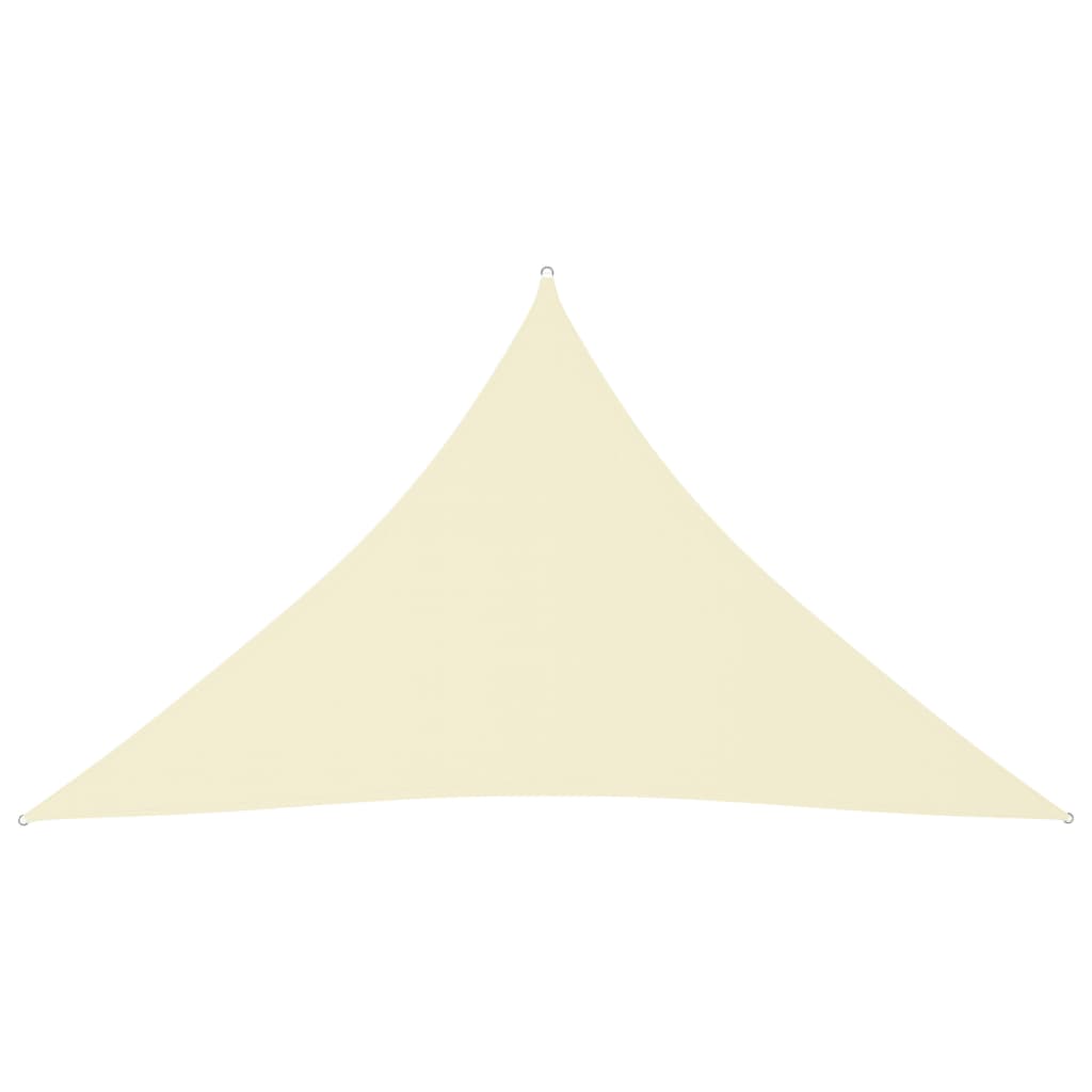 Parasole a Vela Oxford Triangolare 2,5x2,5x3,5 m Crema 135224