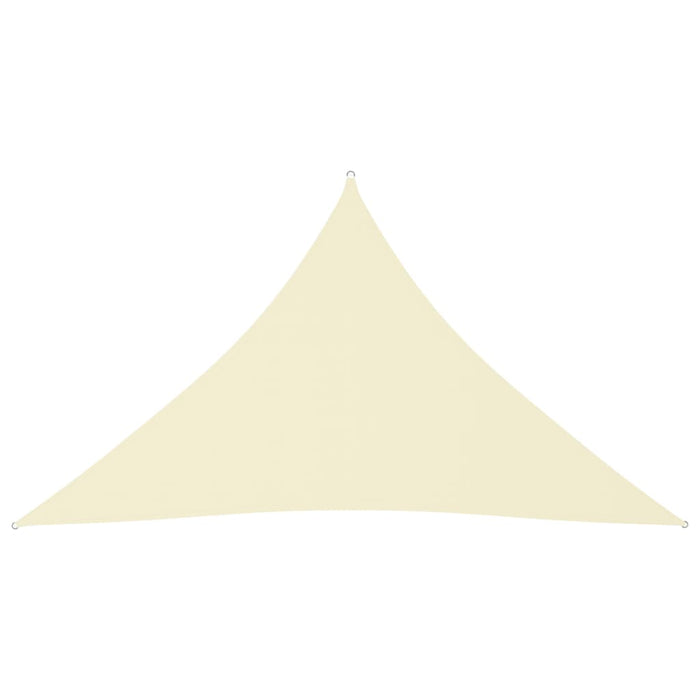 Parasole a Vela Oxford Triangolare 2,5x2,5x3,5 m Crema 135224