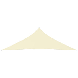 Parasole a Vela Oxford Triangolare 2,5x2,5x3,5 m Crema