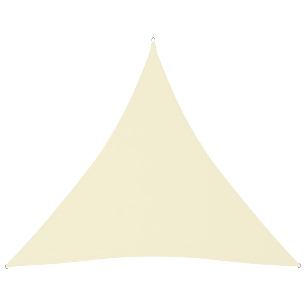 Parasole a Vela Oxford Triangolare 3x3x3 m Crema cod mxl 18233