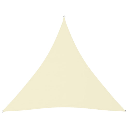 Parasole a Vela Oxford Triangolare 3x3x3 m Crema 135225