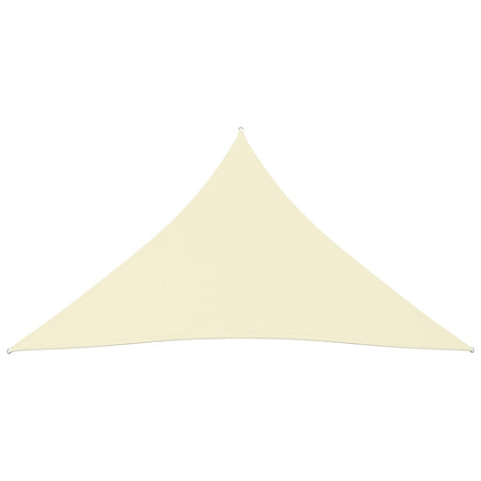 Parasole a Vela Oxford Triangolare 3x3x3 m Crema 135225