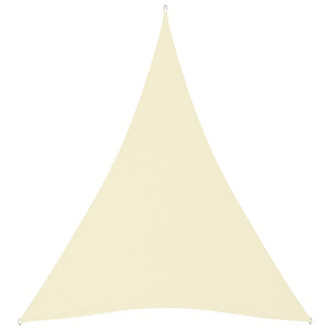 Parasole a Vela Oxford Triangolare 3x4x4 m Crema 135229