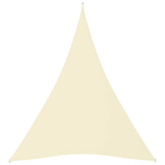 Parasole a Vela in Tessuto Oxford Triangolare 5x7x7m Crema cod mxl 15160